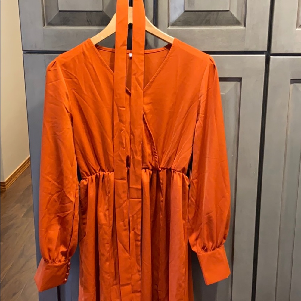Floor length lights weight dress